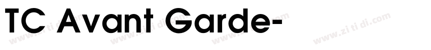 TC Avant Garde字体转换